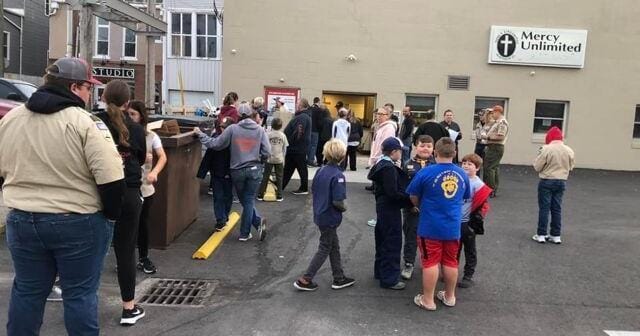 沃帕科内塔童子军正在开展年度“寻找食物”社区项目