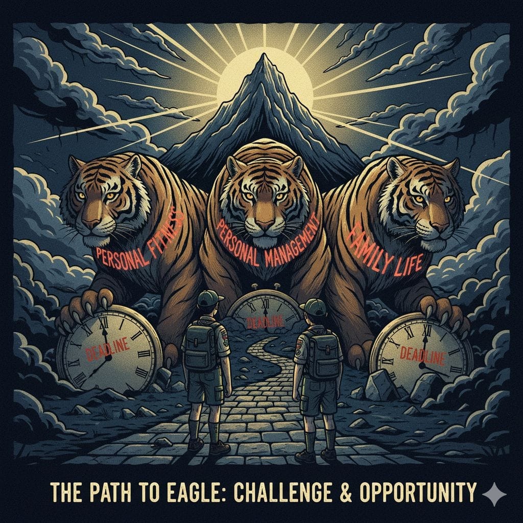 老鹰童子军的"拦路虎"：三大耗时功绩章警示录