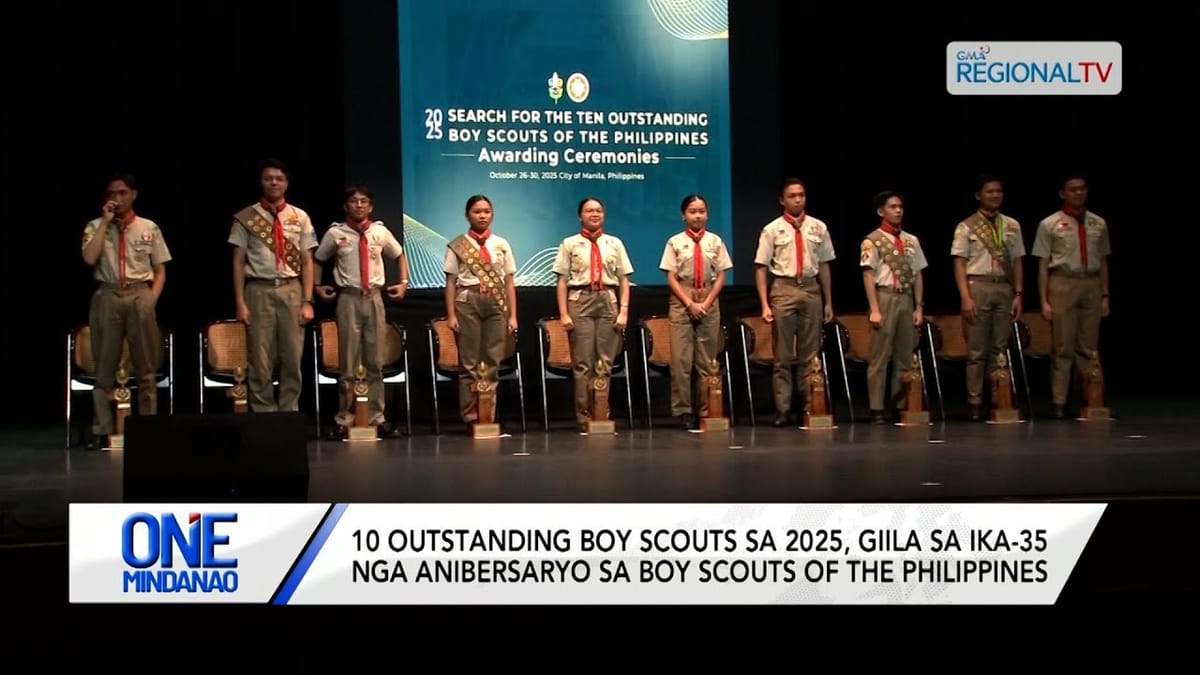 2025 年 10 名杰出童子军获得认可 | 10 Outstanding Boy Scouts sa 2025, giila