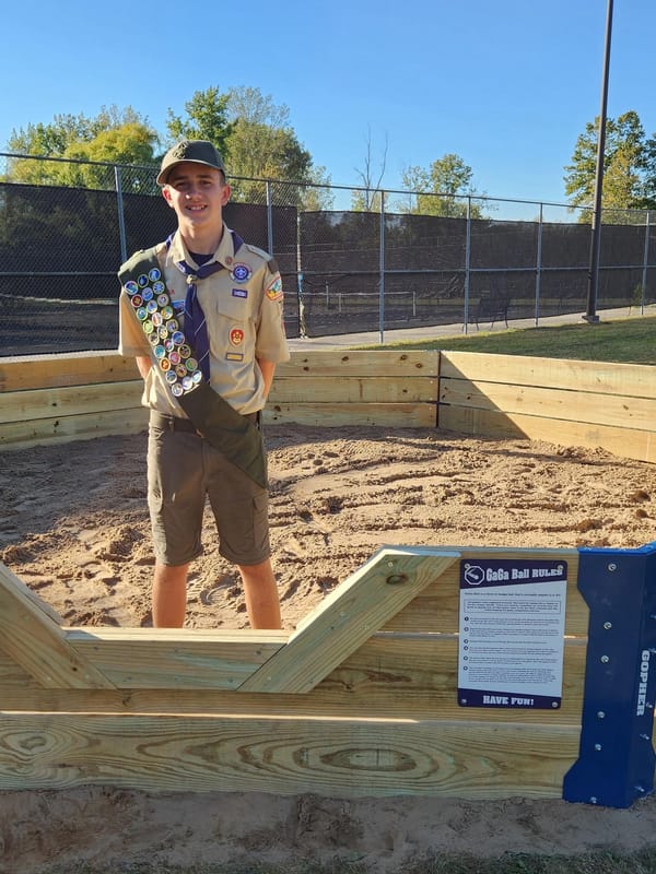 Au Gres teen earns eagle scout rank with community project | Au Gres 青少年通过社区项目获得鹰童子军等级